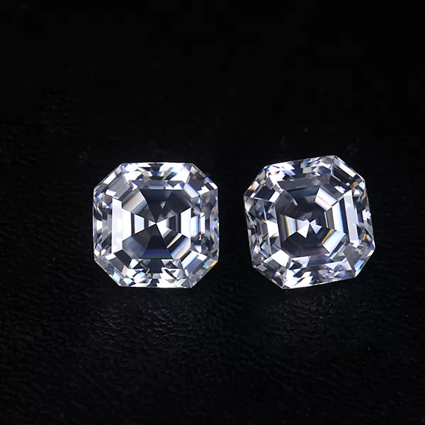 DEF VS Asscher Cut Moissanite