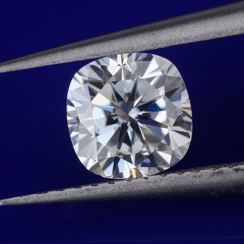 6x6mm Cushion Cut DEF Color Moissanite