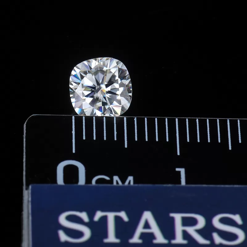 6x6mm Cushion Cut DEF Color Moissanite