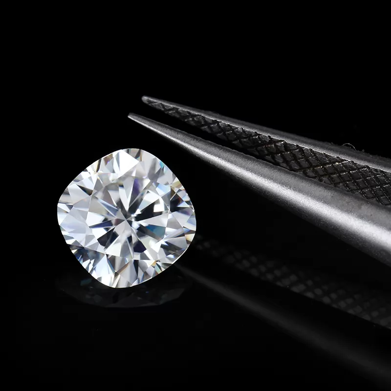 6x6mm Cushion Cut DEF Color Moissanite