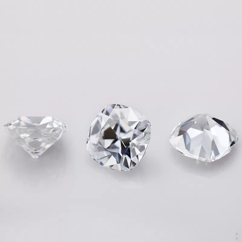 8.5×8.5mm DEF Cushion Shape Old Mine Cut Moissanite