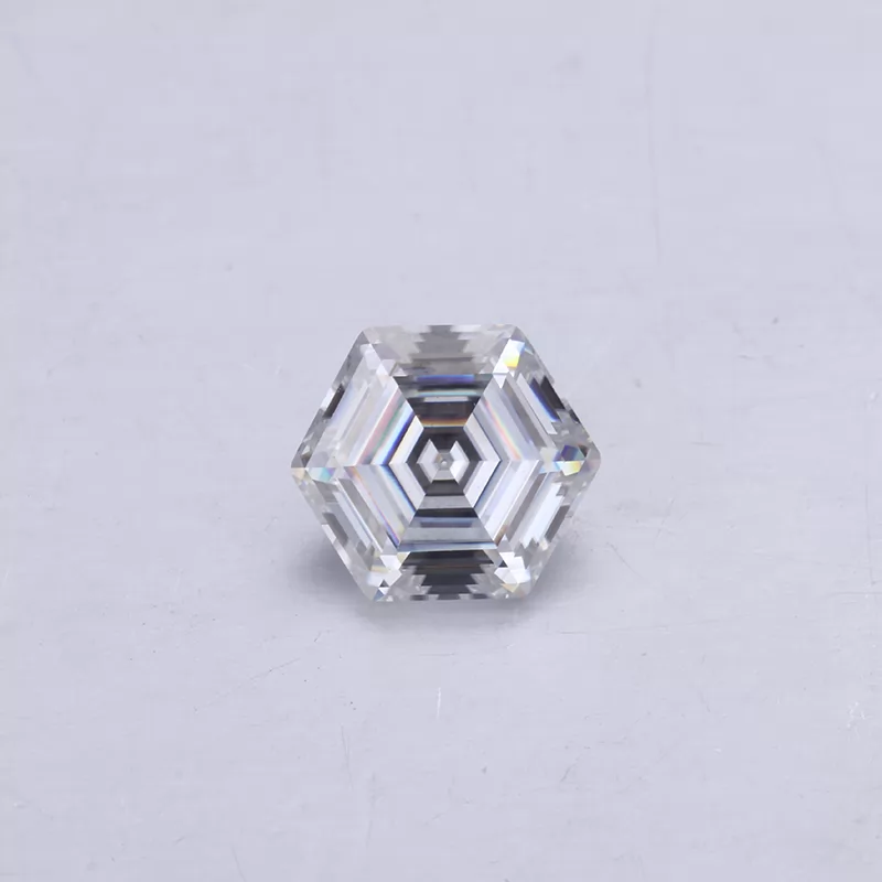 DEF Color Hexagon Shape Moissanite