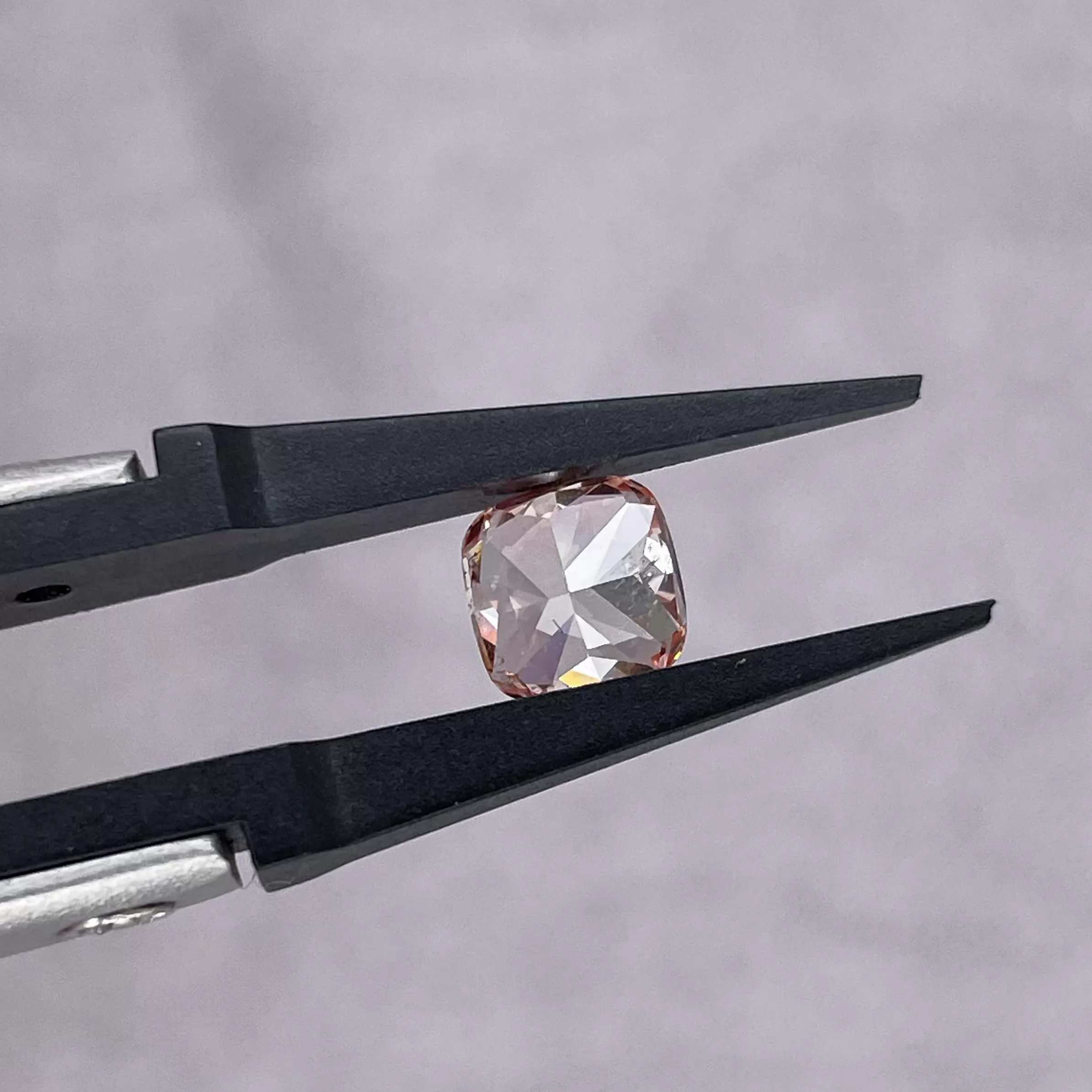 Pink Color 0.26ct to 1.30ct Cushion Cut Lab Grown Diamond