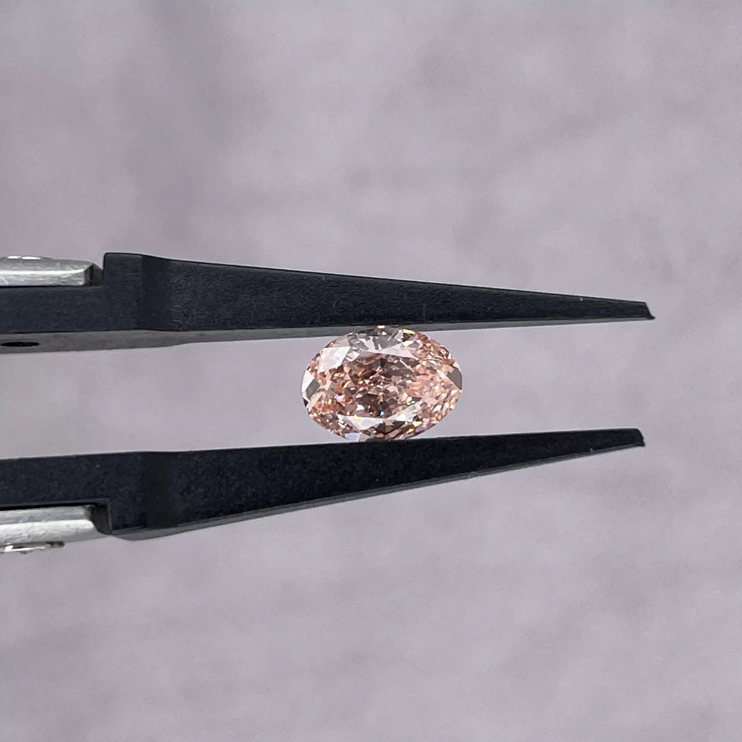 Pink Color 0.25ct to 1.07ct Oval Cut Lab Grown Diamond