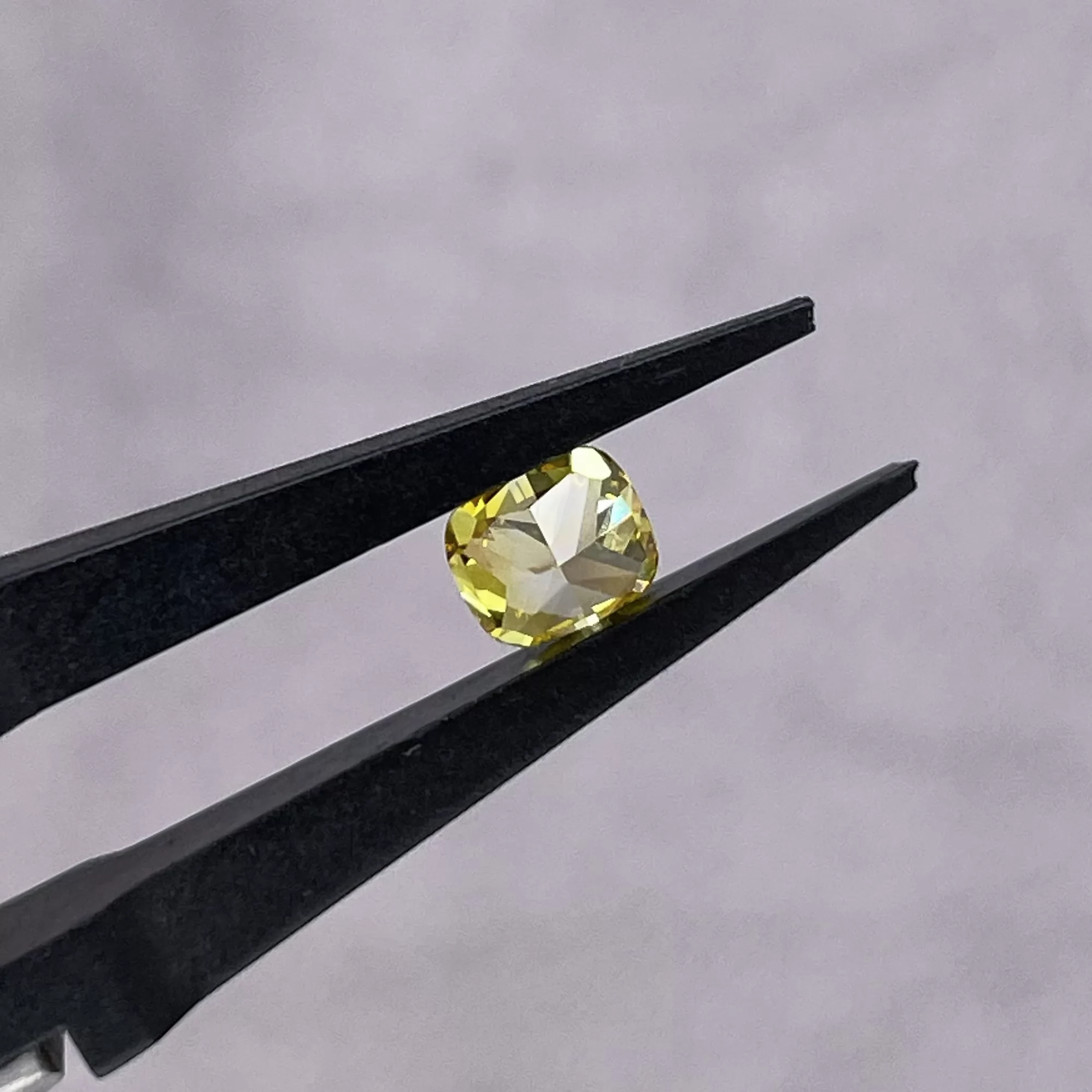 Yellow Color 0.27ct to 2.19ct Cushion Cut Lab Grown Diamond