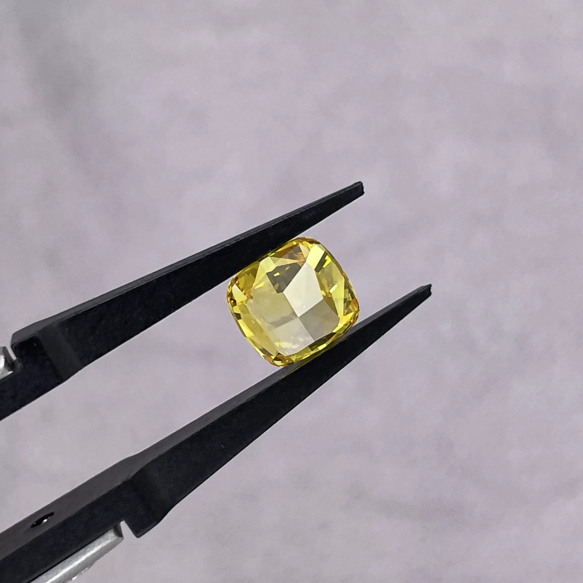 0.27ct to 2.19ct Yellow Color Cushion Cut Lab Grown Diamond