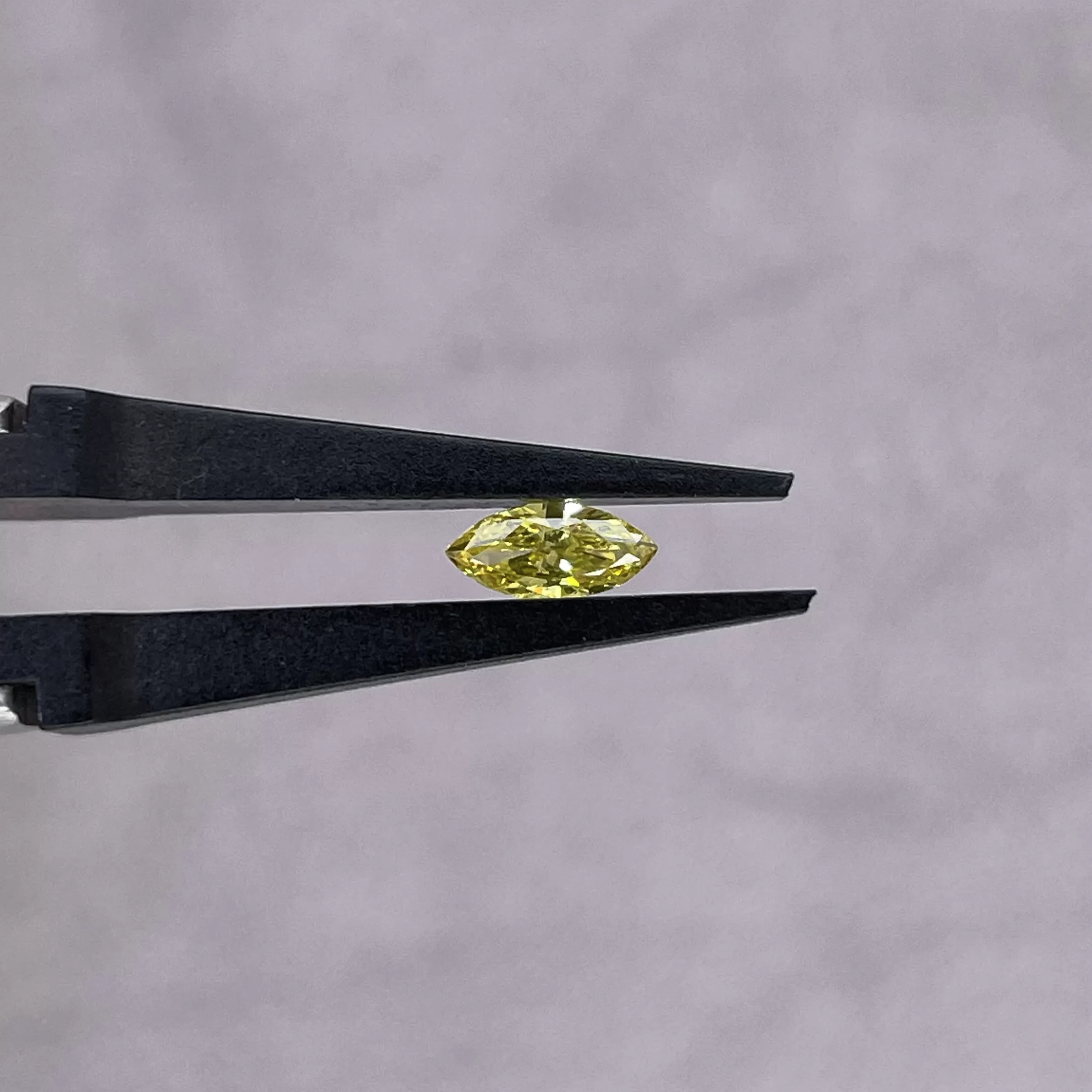 0.11ct to 0.28ct Yellow Color Marquise Cut Lab Grown Diamond