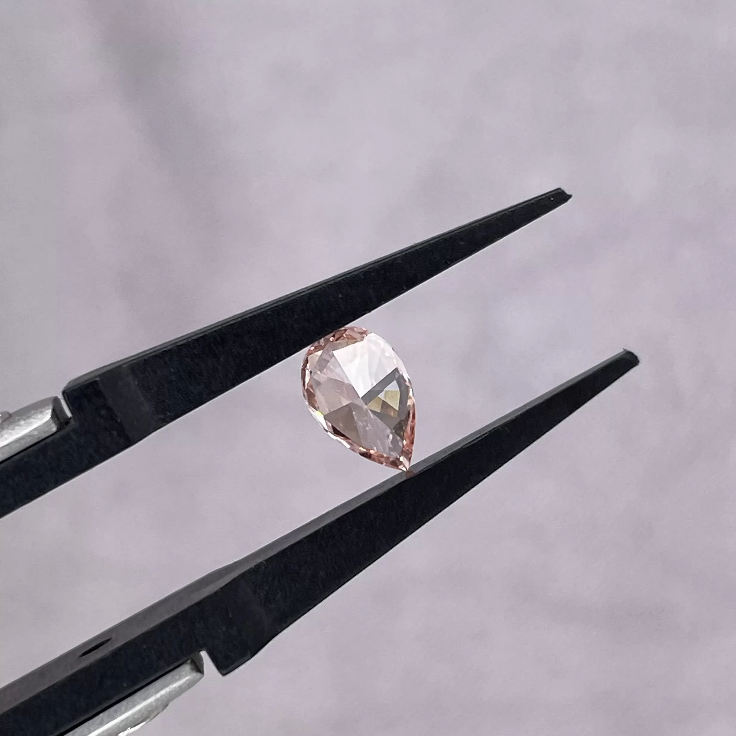 0.2ct to 1.16ct Pink Color Pear Cut Lab Grown Diamond