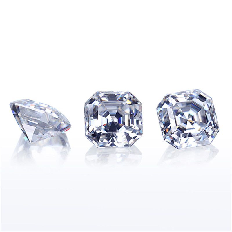 DEF Asscher Cut Moissanite