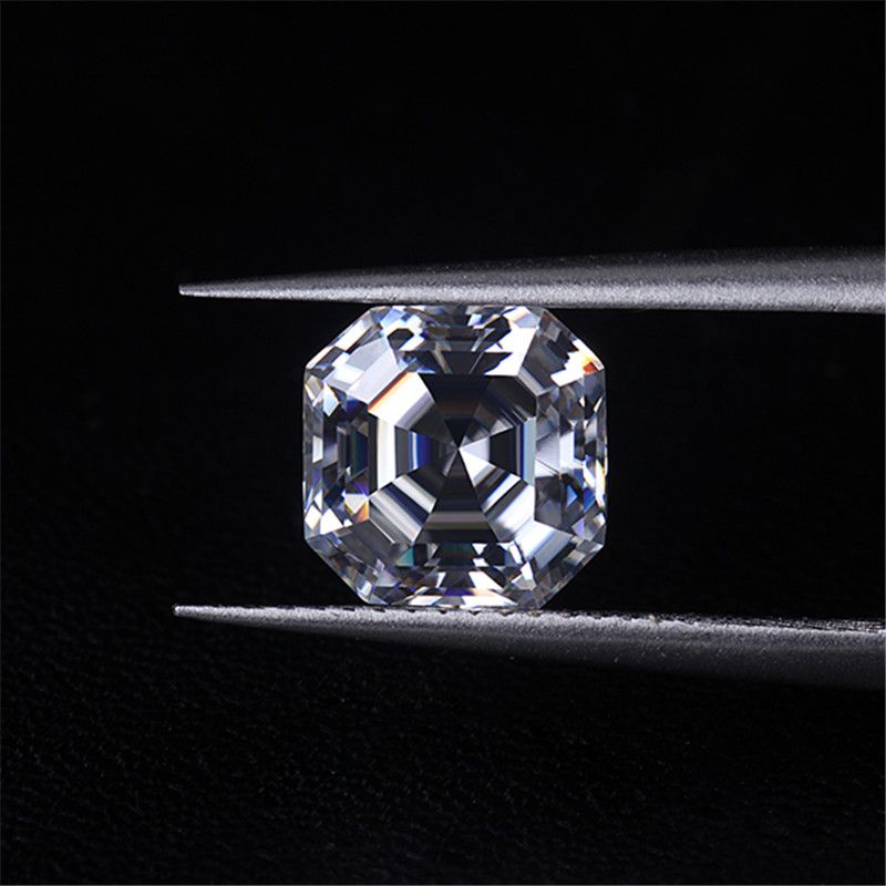 DEF Asscher Cut Moissanite