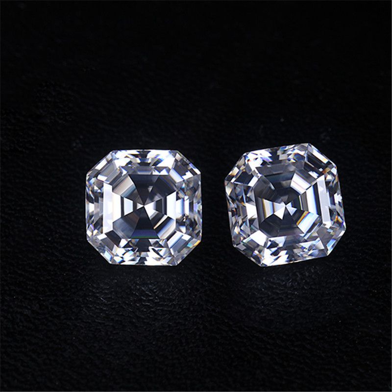 DEF Asscher Cut Moissanite