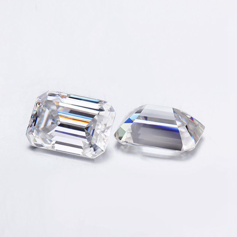 DEF Octagon Emerald Cut Moissanite