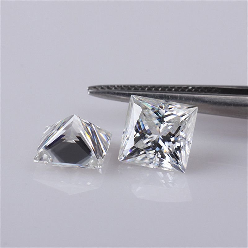 DEF Square Princess Cut Moissanite