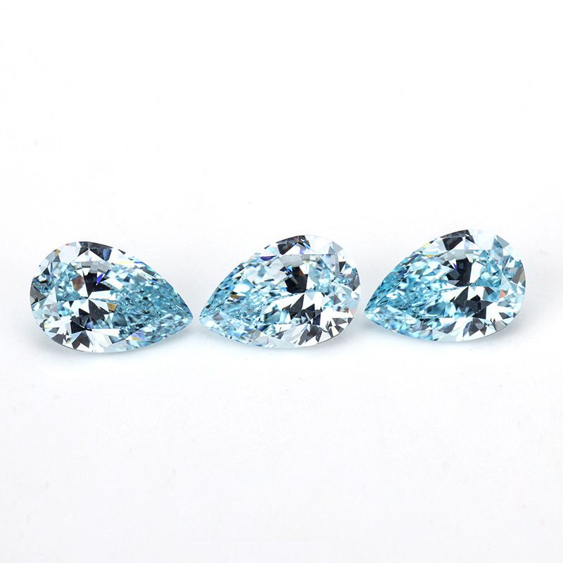 Aquamarine Blue Pear