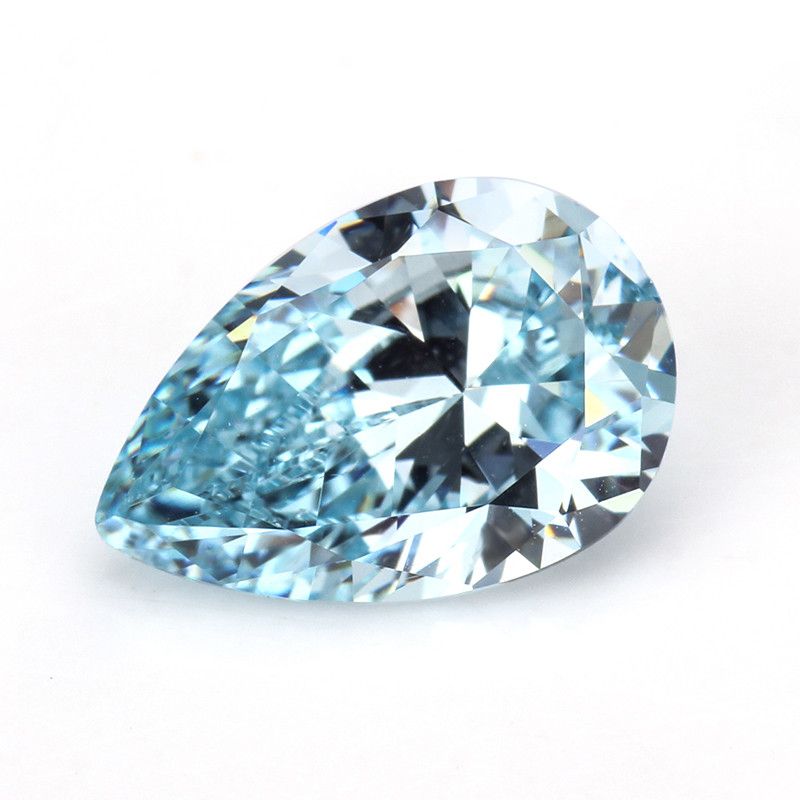 Aquamarine Blue Pear