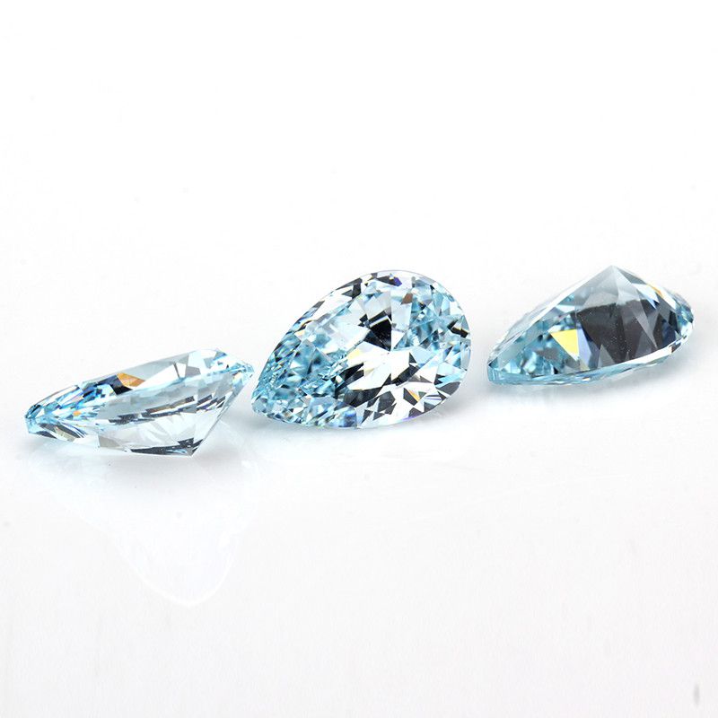 Aquamarine Blue Pear