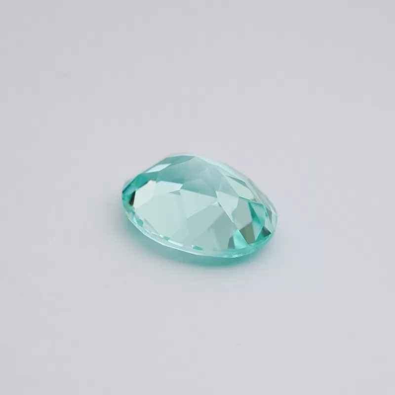 Paraiba Color Oval Cut Lab Grown Sapphire