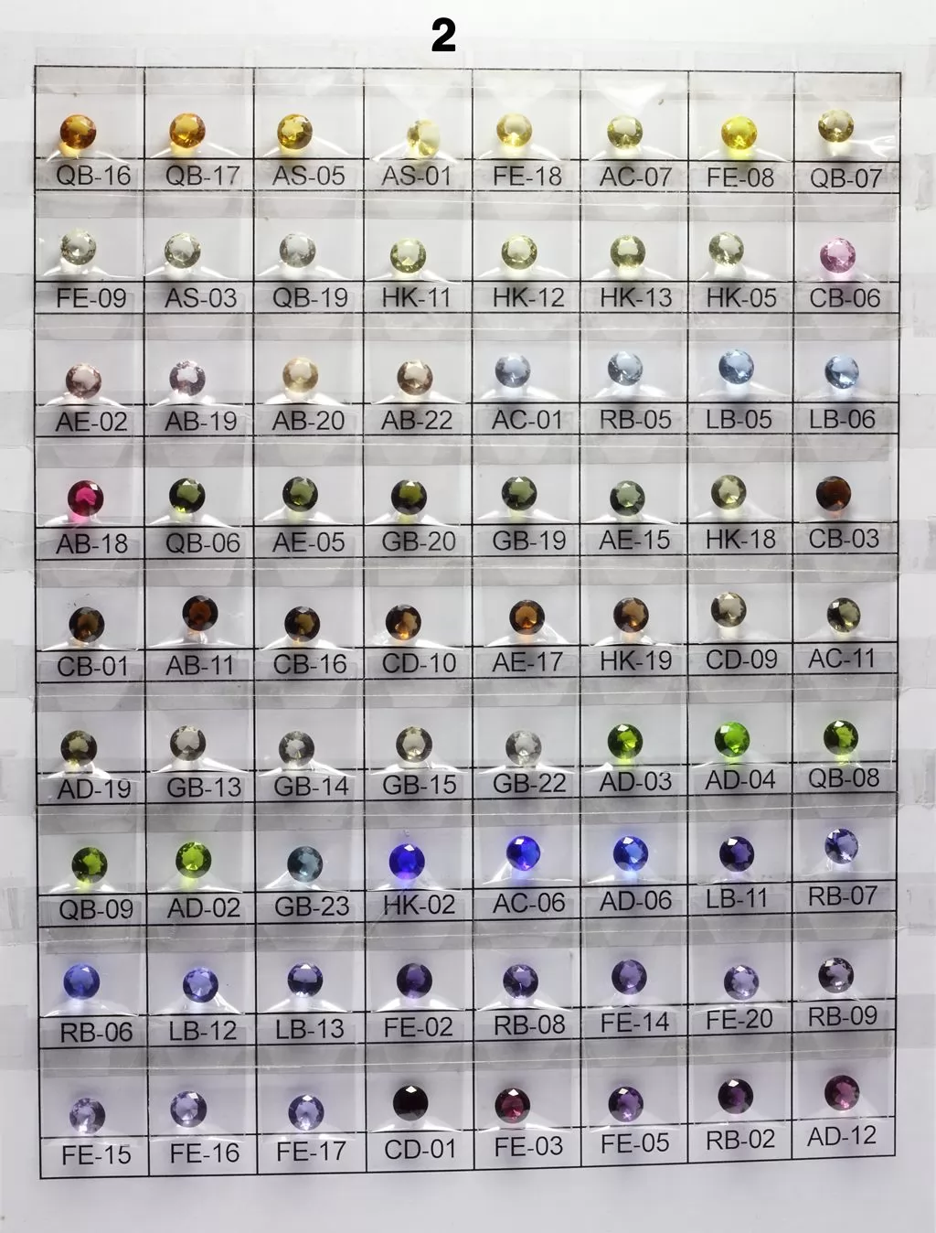 Glass Color Chart 1