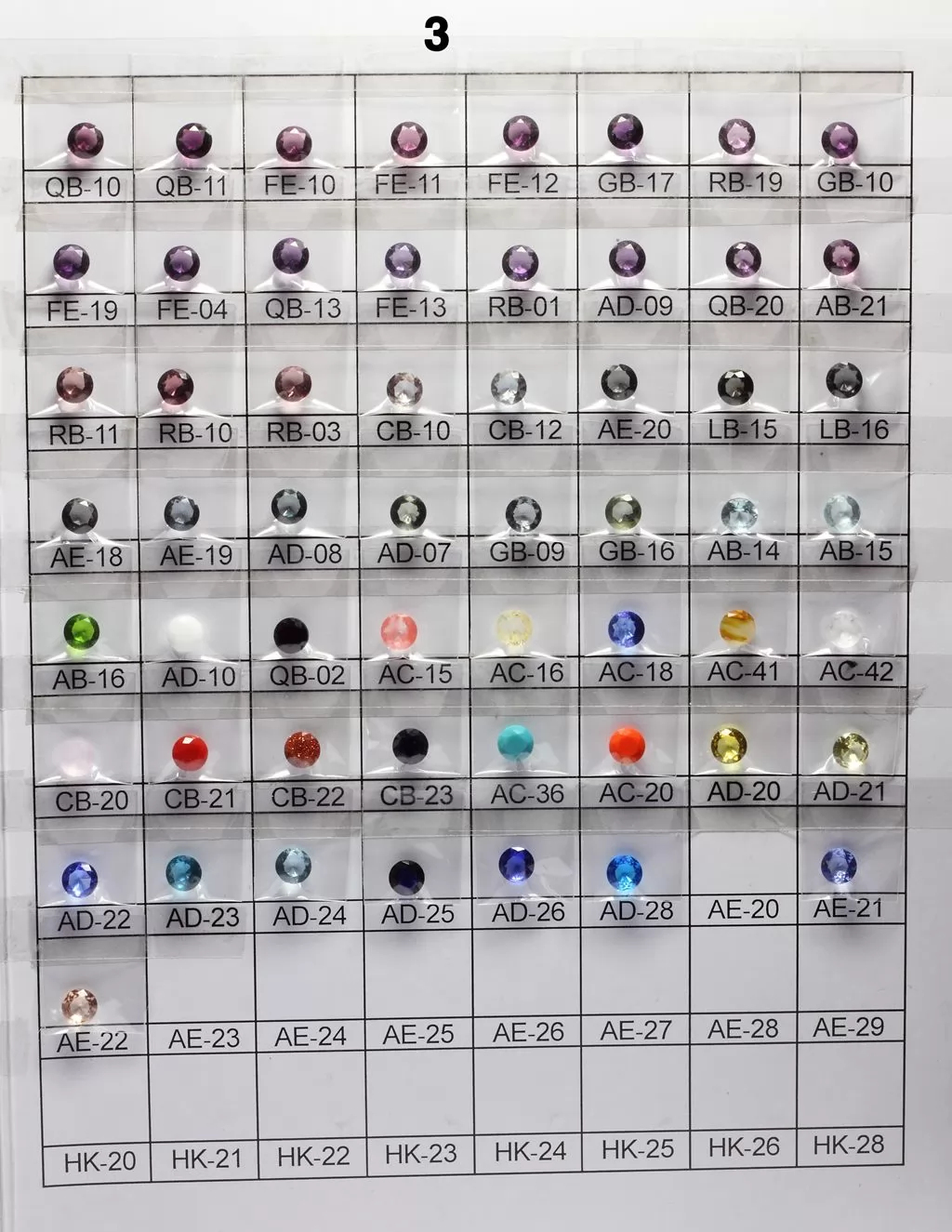 Glass Color Chart 1