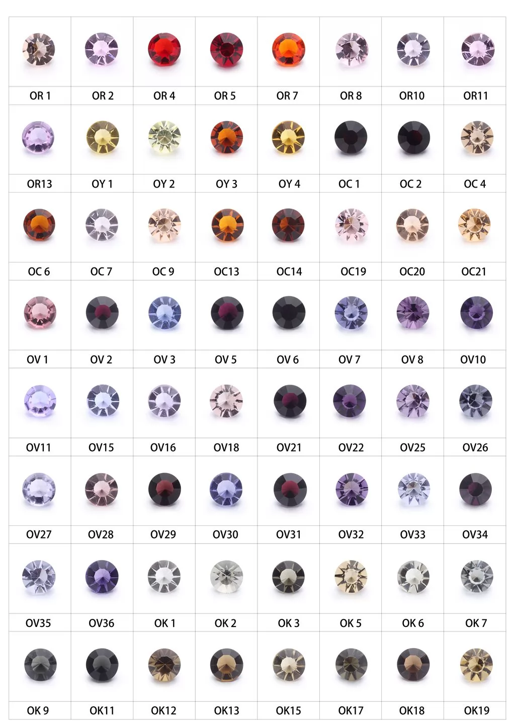 Glass Color Chart 2