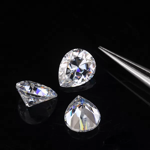 DEF VS Pear Cut 9×11mm Moissanite