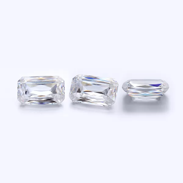 DEF VS Criss Emerald Cut Moissanite