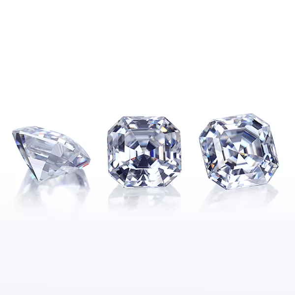 DEF VS Asscher Cut Moissanite