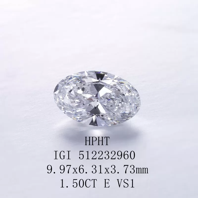 1.5ct E VS1 Oval Cut IGI Certificate Lab Grown Diamond