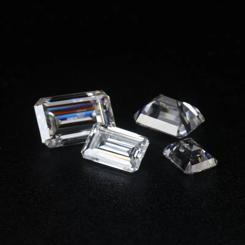 DEF VVS Various Size Octagon Emerald Cut Moissanite