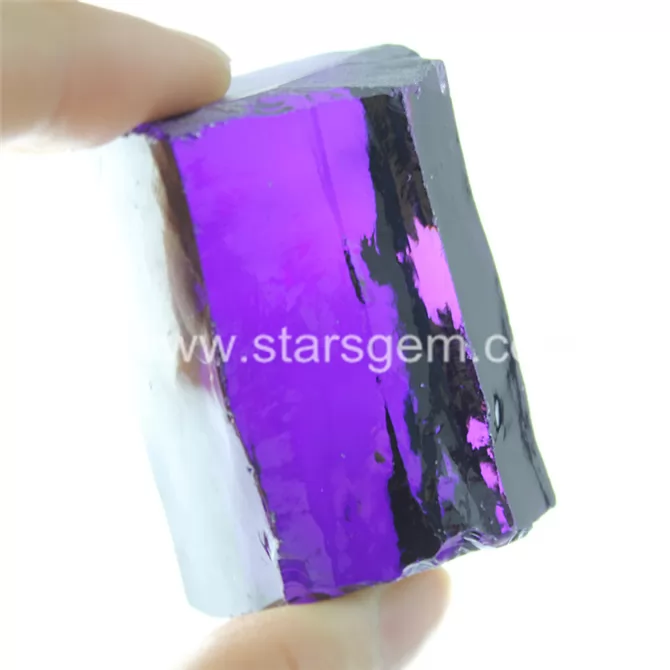 Amethyst Color Cubic Zirconia Raw Material