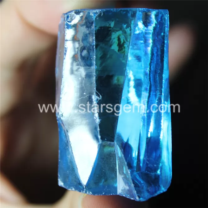 Aquamarine Blue Cubic Zirconia Raw Material