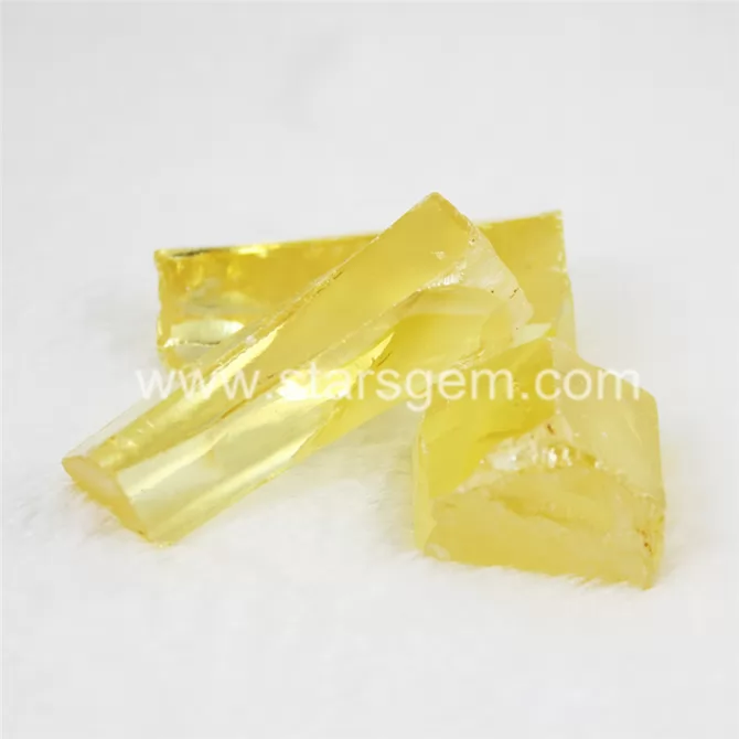 Canary Yellow Cubic Zirconia Raw Material