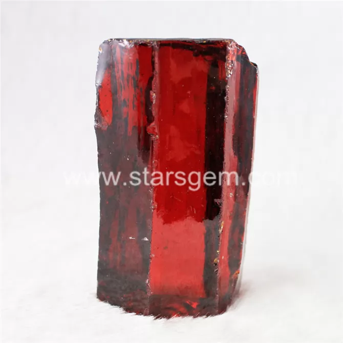Garnet Color Cubic Zirconia Raw Material