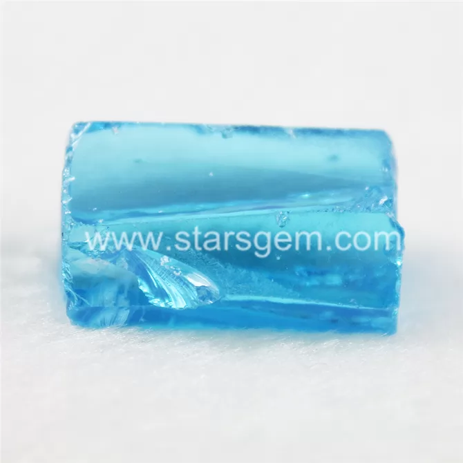 Light Aquamarine Blue Cubic Zirconia Raw Material