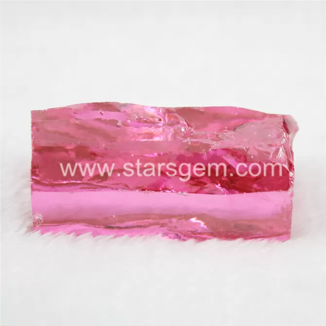 Pink Color Cubic Zirconia Raw Material