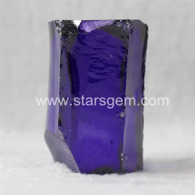Violet Color Cubic Zirconia Raw Material