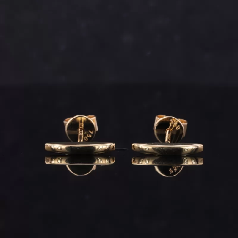 18K Yellow Gold Stud Earrings