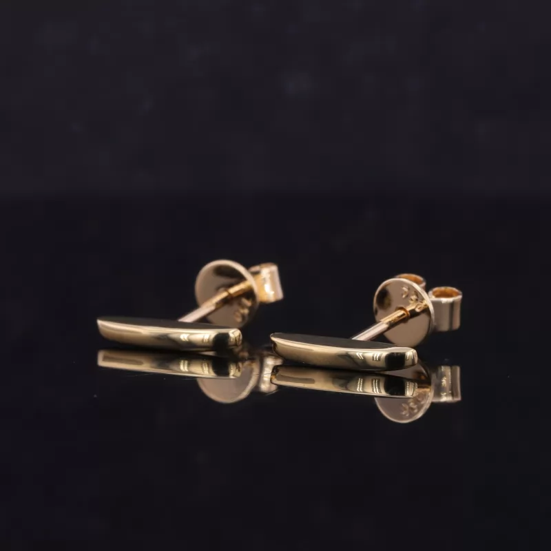 18K Yellow Gold Stud Earrings