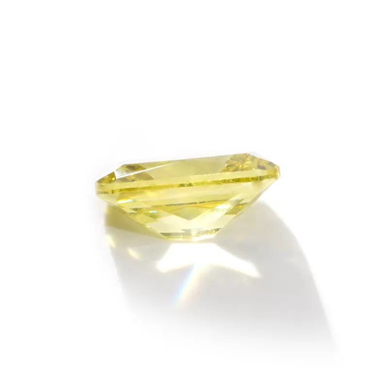 Octagon Princess Cut Olive Color Cubic Zirconia