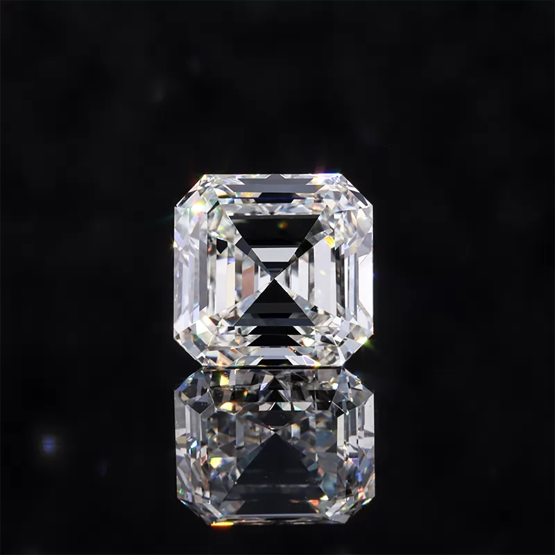 DEFGH Color 0.4ct to 2.0ct Asscher Cut HPHT Lab Grown Diamond