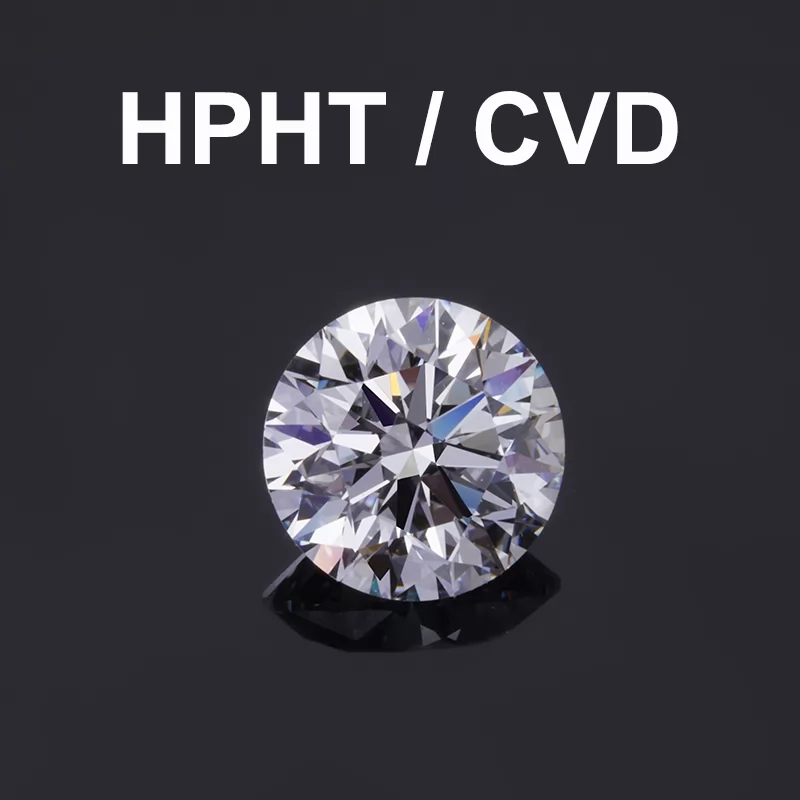 Round Brilliant Cut 2ct 2.1ct DEFG Color HPHT CVD Lab Grown Diamond