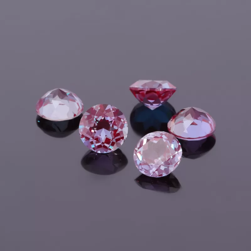 Round Brilliant Cut Lab Alexandrite Gemstones