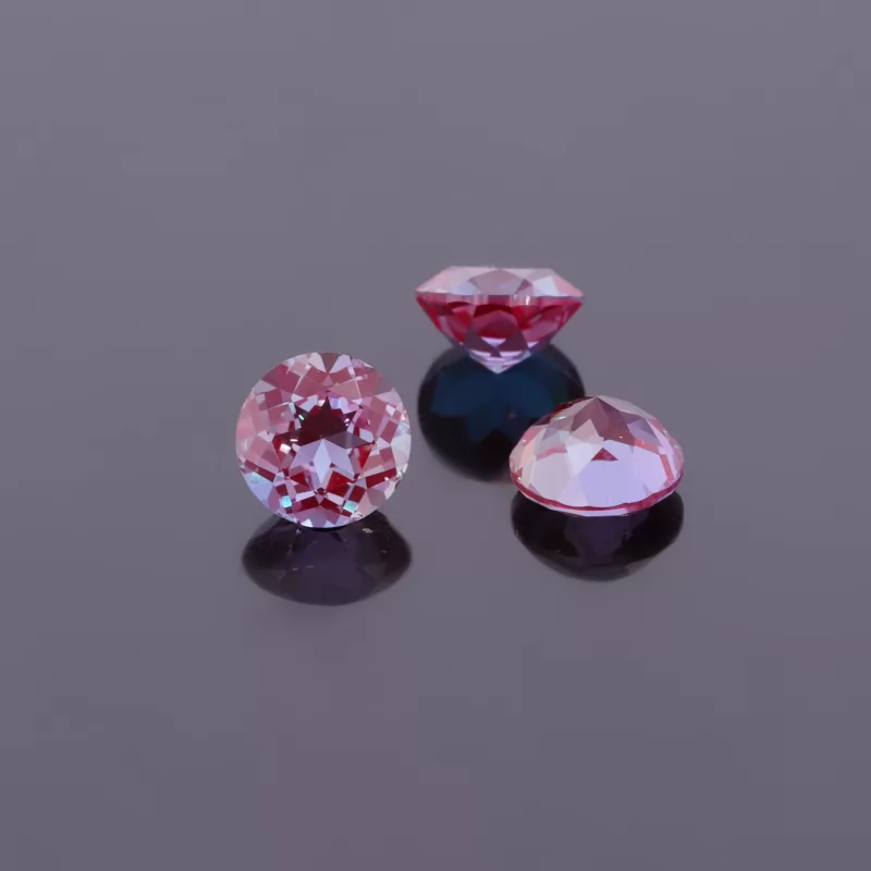 Round Brilliant Cut Lab Alexandrite Gemstones