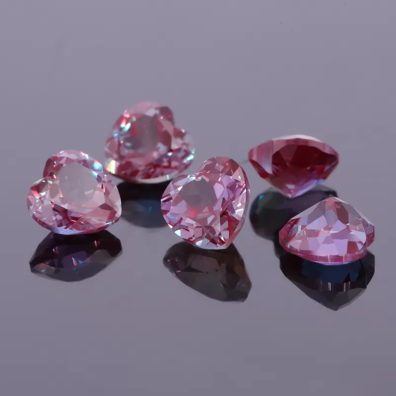 Heart Cut Lab Alexandrite Gemstones