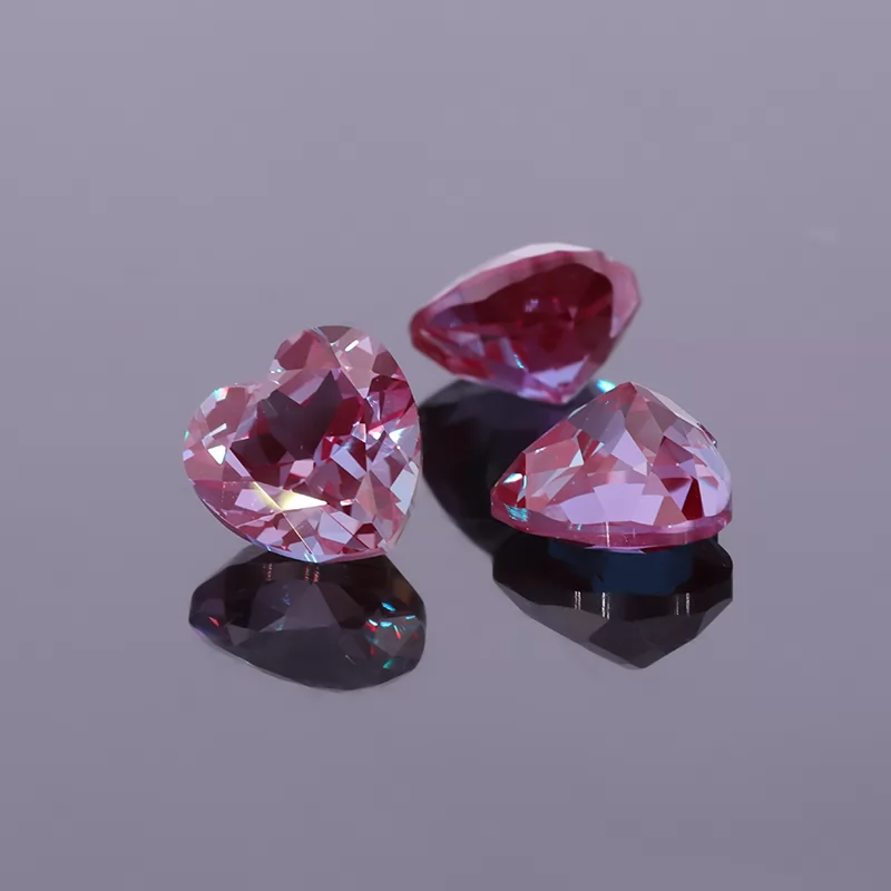 Heart Cut Lab Alexandrite Gemstones