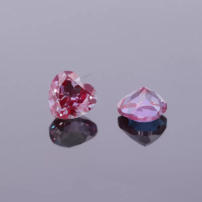 Heart Cut Lab Alexandrite Gemstones