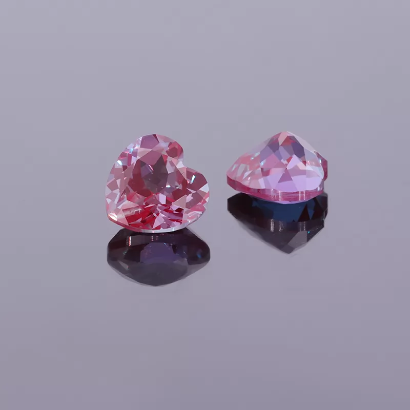 Heart Cut Lab Alexandrite Gemstones