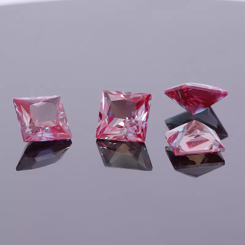 Princess Cut Lab Alexandrite Gemstones