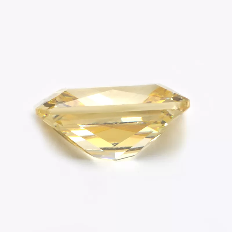 Octagon Princess Cut Canary Color Cubic Zirconia