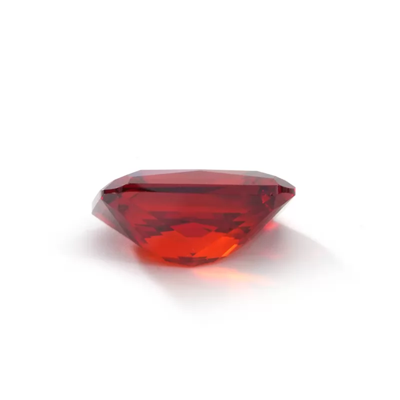 Octagon Princess Cut Dark Garnet Color Cubic Zirconia
